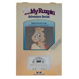 1985 Take A Good Look Teddy Ruxpin Adventure Series Tape & Book WOW Vintage